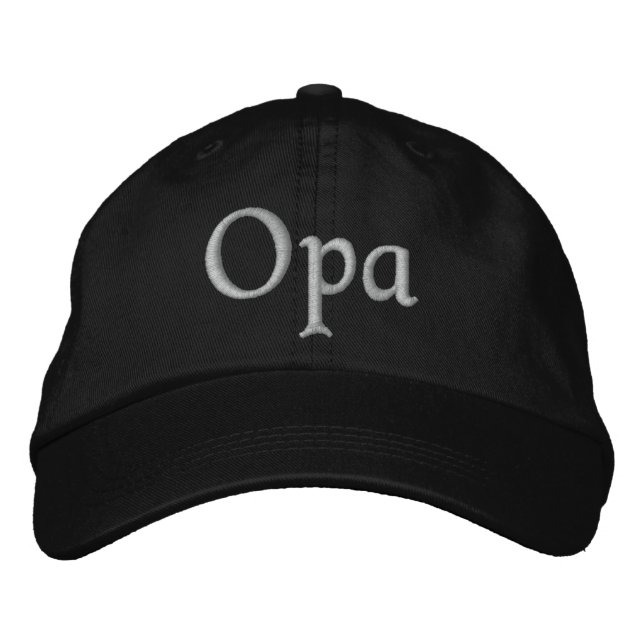Opa Embroidered Cap (Front)