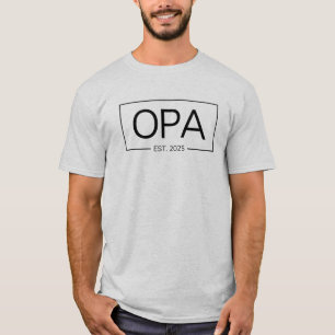 OPA est 2025 German grandfather new baby T-Shirt