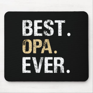 Opa Graphic Opa Gift From Granddaughter Grandson Mouse Pad