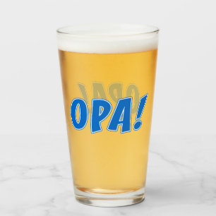 Opa Greek Celebration Glass