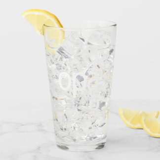 OPA Logo Glass Tumbler - White logo