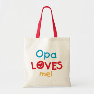 Opa Loves Me T-shirts and Gifts Tote Bag