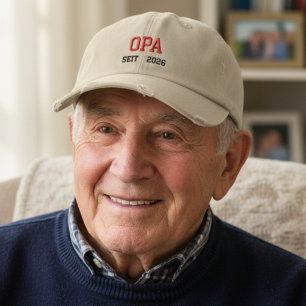 Opa   seit 2026  - German  grandpa Embroidered Hat