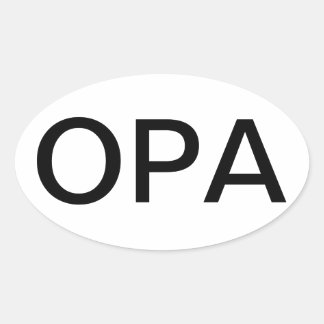 OPA Sticker