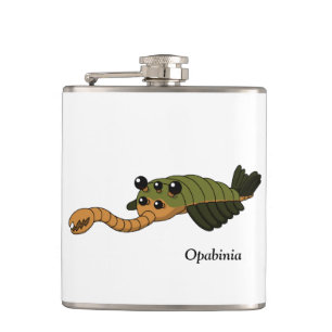 Opabinia- Prehistoric Animal Hip Flask