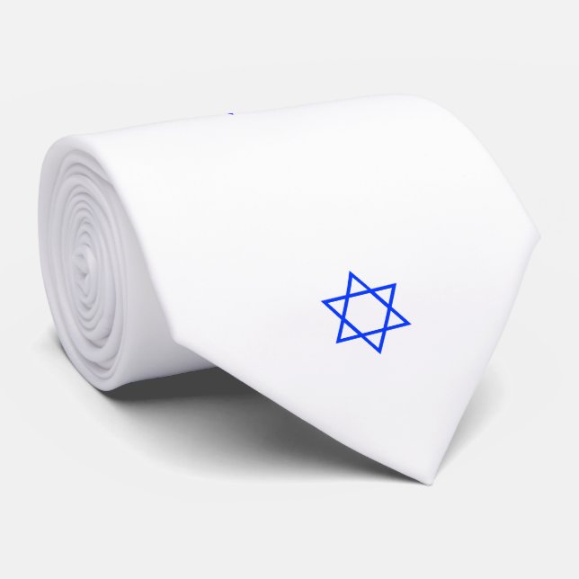 Opal01 Star Of David Necktie (Rolled)