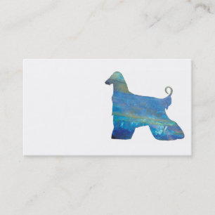 Opal Afghan Hound Business Cards