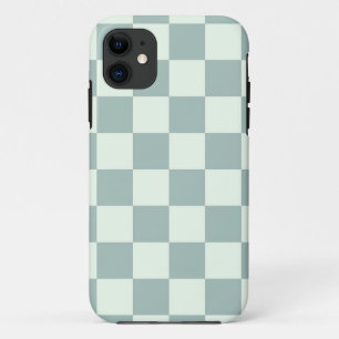 Opal and Honeydew Chequerboard iPhone 11 Case