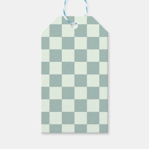 Opal and Honeydew Chequerboard Gift Tags