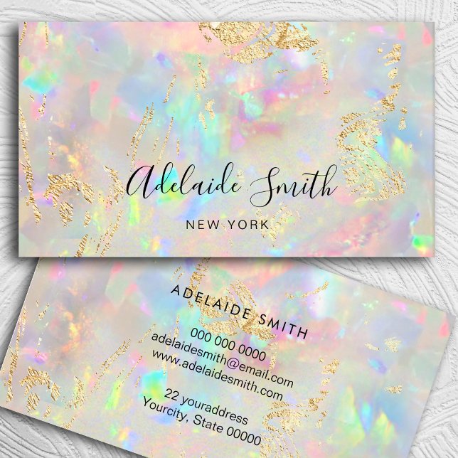 opal background business card (Creator Uploaded)