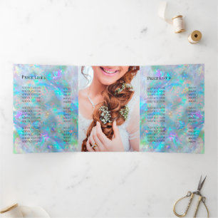 Opal background Tri-Fold Brochure Invitation