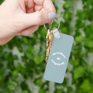 Opal Birthstone - October Keychain