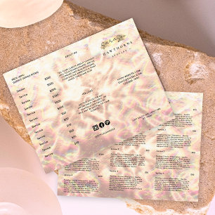 Opal Brochure Elegant Rose Gold Price List
