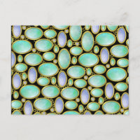 Opal Brooch Gem Gemstone Turquoise Pattern