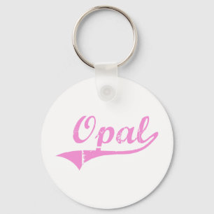 Opal Classic Style Name Key Ring