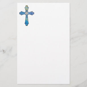 Opal & Diamond Jewel Cross Stationary Stationery