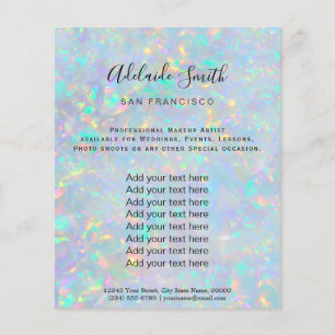 opal FAUX iridescent texture Flyer