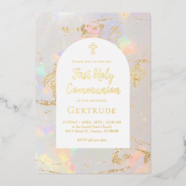 opal First Holy Communion (Front)