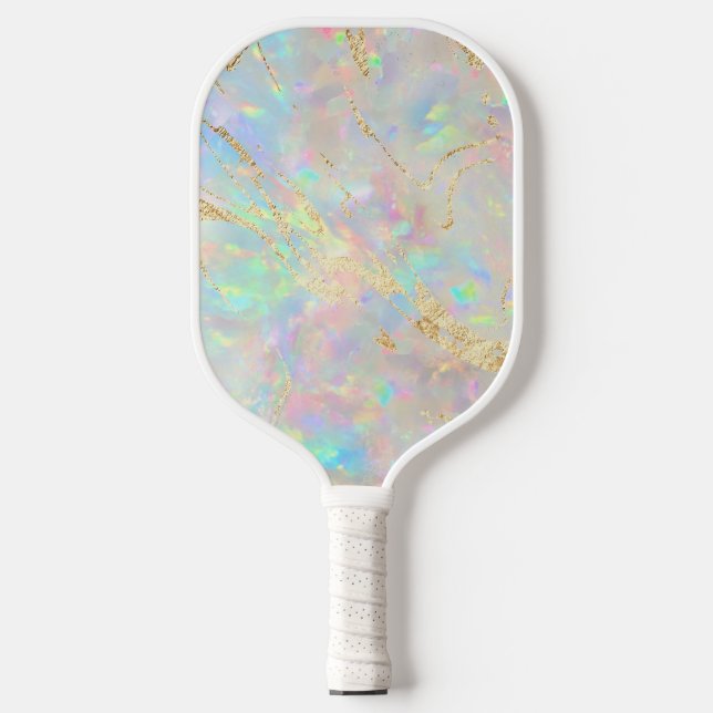  opal gemstone effect pickleball paddle (Front)
