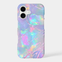opal gemstone purple faux foil