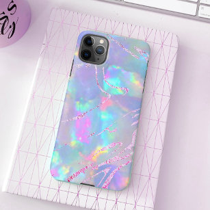opal gemstone purple faux foil iPhone 11Pro max case