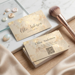 Opal Glow Minimalist Business card