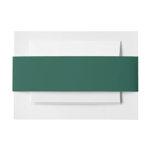 Opal Green Solid Colour Invitation Belly Band