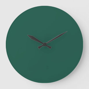Opal Green Solid Colour Large Clock