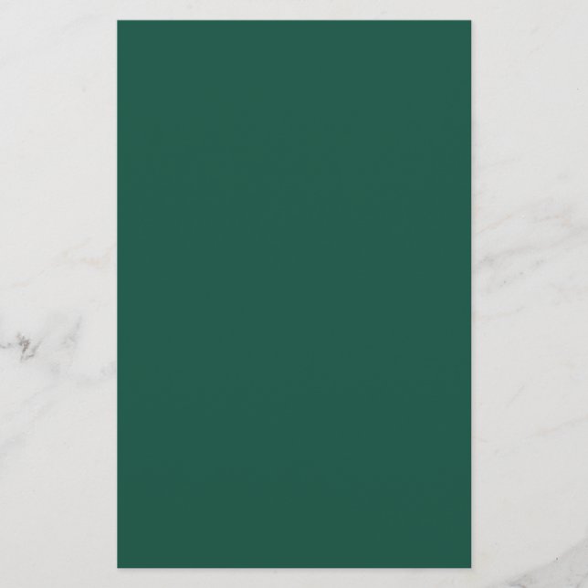 Opal Green Solid Colour Stationery (Front)