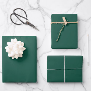 Opal Green Solid Colour Wrapping Paper Sheet