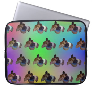 Opal Guinea Pig Pattern, 15 Inch Laptop Sleeve