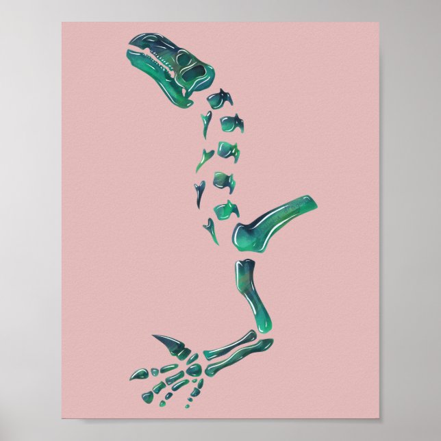 Opal Iguanodon Dinosaur Poster (Front)