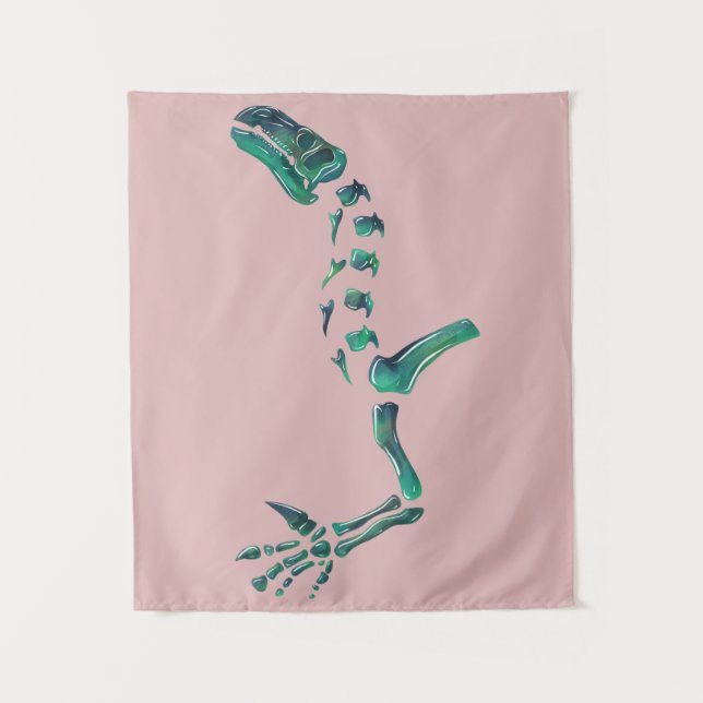 Opal Iguanodon Dinosaur Tapestry (Front)