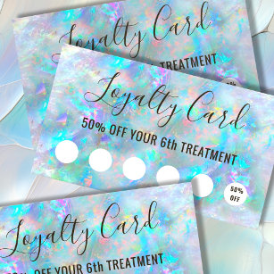 opal inspired texture loyalty card