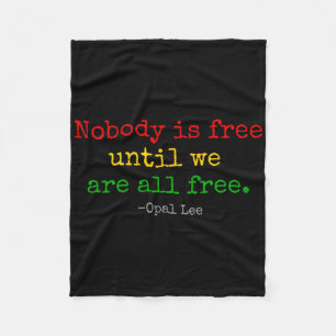Opal Lee Juneteenth 1865 Black Independence Emanci Fleece Blanket