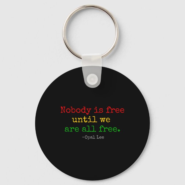 Opal Lee Juneteenth 1865 Black Independence Emanci Key Ring (Front)