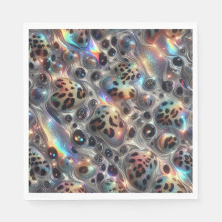 Opal Leopard Print Luxury Napkins