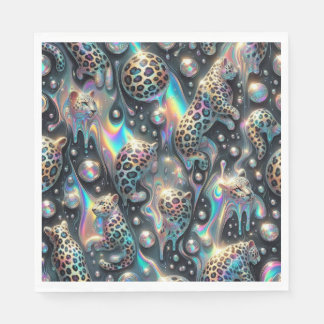 Opal Leopard Print Luxury Napkins