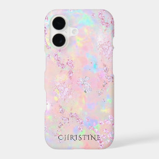 opal mineral design photo iPhone case