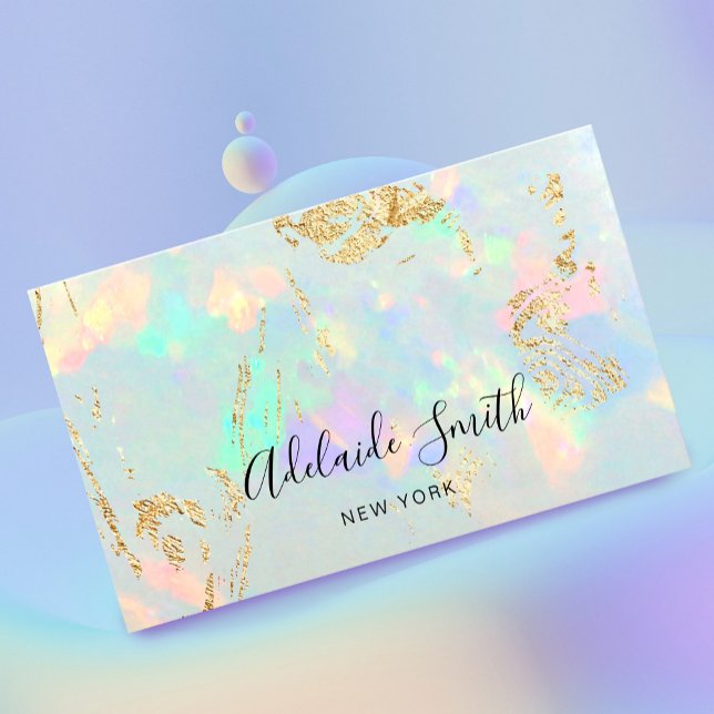 opal mineral stone photo business card (Creator Uploaded)