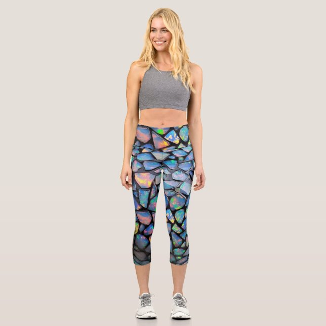 Opal mosaic1 capri leggings (Front)