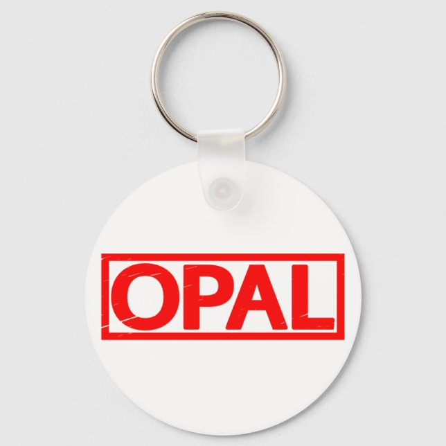 Opal Stamp Key Ring (Front)