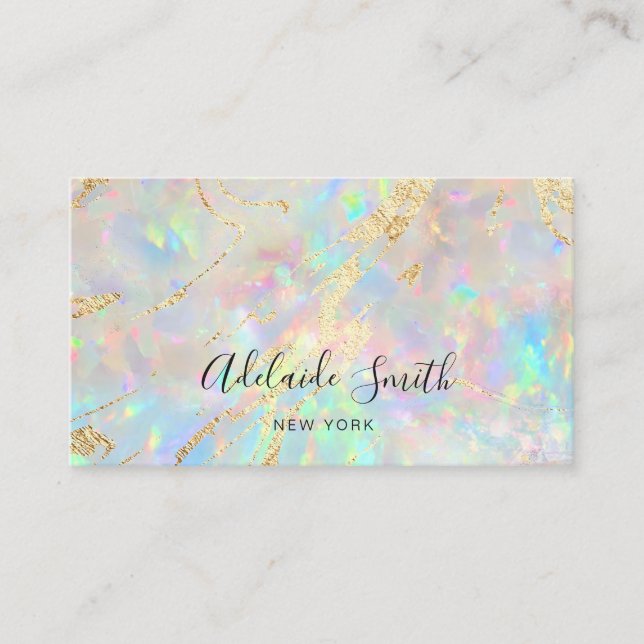 opal stone Business Card (Front)