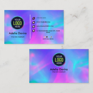 Opal Stone Luxury Business Card Design