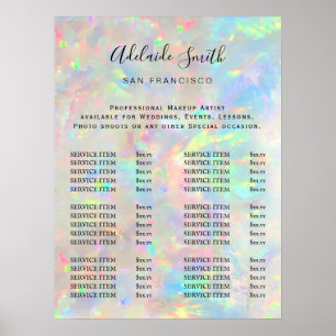 opal stone price list poster
