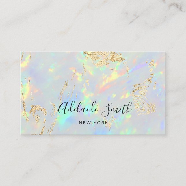 opal texture business card (Front)