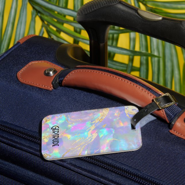  opal texture  luggage tag (Front Insitu 3)