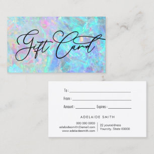 opal texture photo gift card