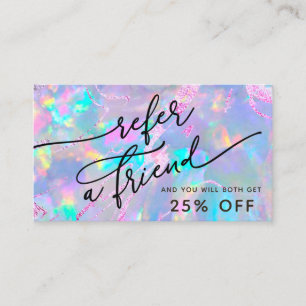  opal texture referral card