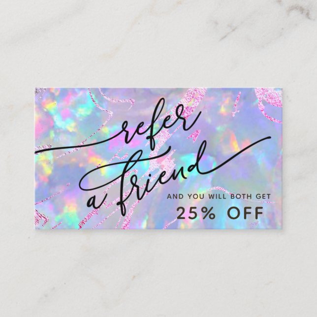  opal texture referral card (Front)